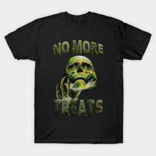 Halloween No More Treats Melting Skull Slime T-Shirt